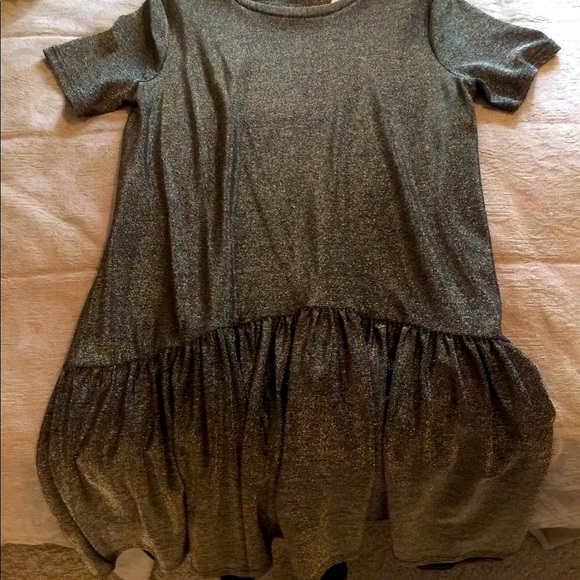 Gold sparkle dress/top NEW - Picture 2 of 5